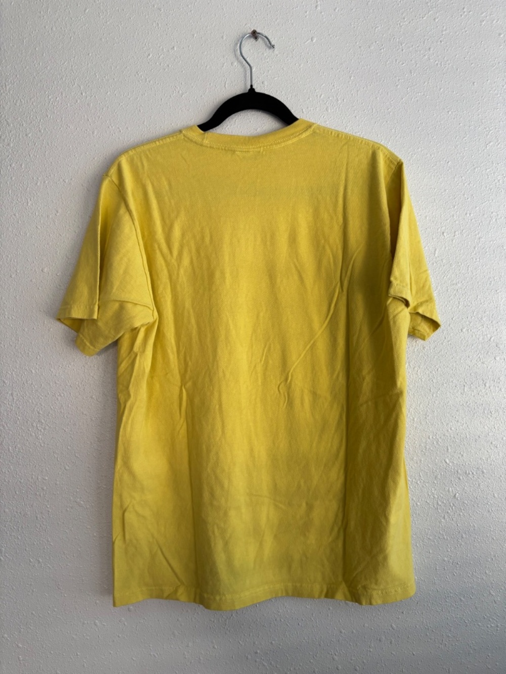 Stussy Vintage 'Smile Jah Loves You' Yellow T Shirt - Picture 5 of 5